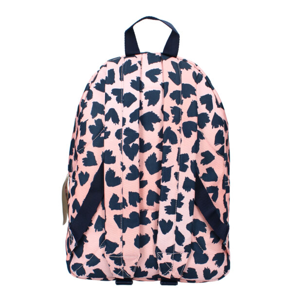 roze luipaard patroon rugzak achterkant